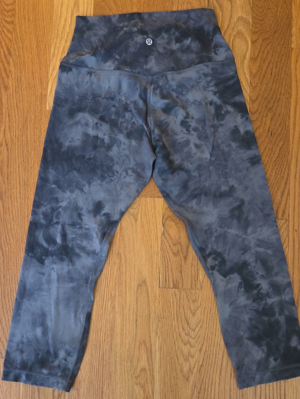 lululemon Gray Black Tie-Dye Leggings